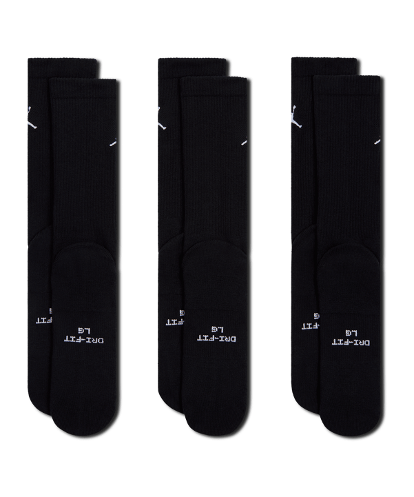 Jordan Everday Crew 3er Pack Calze Nero C010 - nero