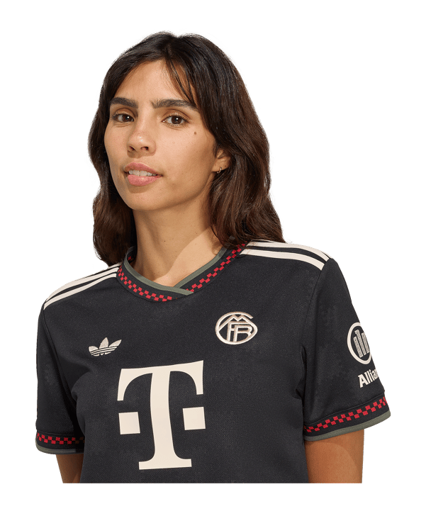 adidas FC Bayern München Cropped Trikot 3rd 2025/2026 Damen Schwarz - schwarz