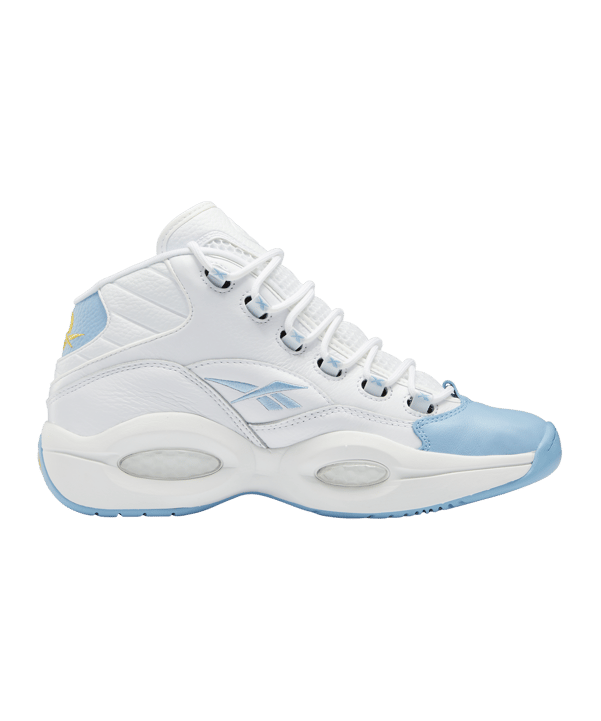 Reebok Question Mid Weiss Blau - weiss