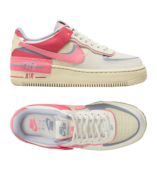 Nike Air Force 1 Shadow Damen Beige Rosa Pink F101 - beige