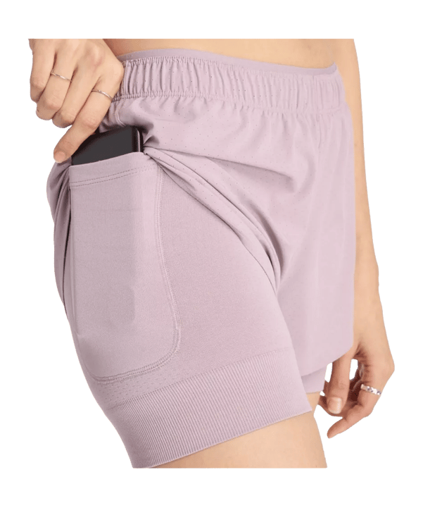 New Balance RC 2-in-1 3" Short Damen Lila FICW - lila