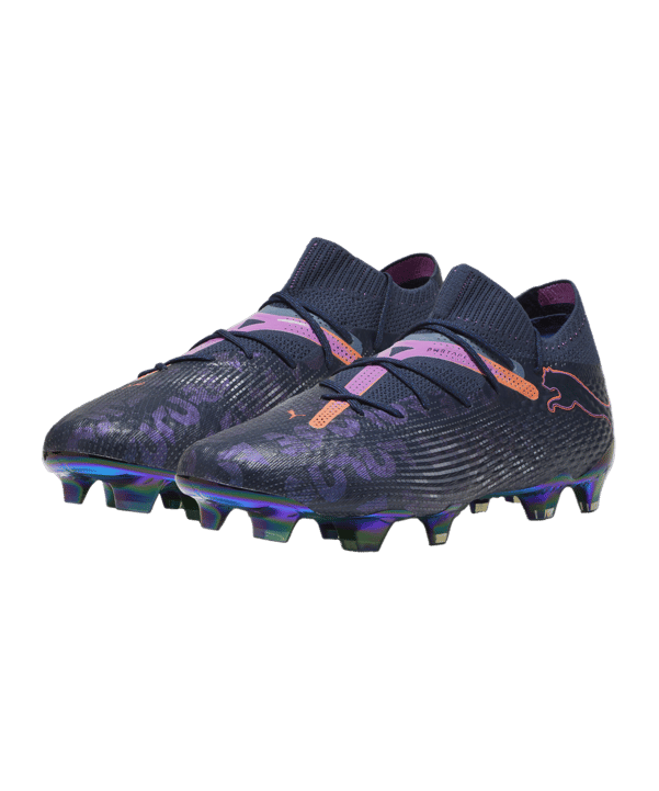 PUMA FUTURE 7 Ultimate FG/AG Teaser FTR Blau Pink F01 - blau