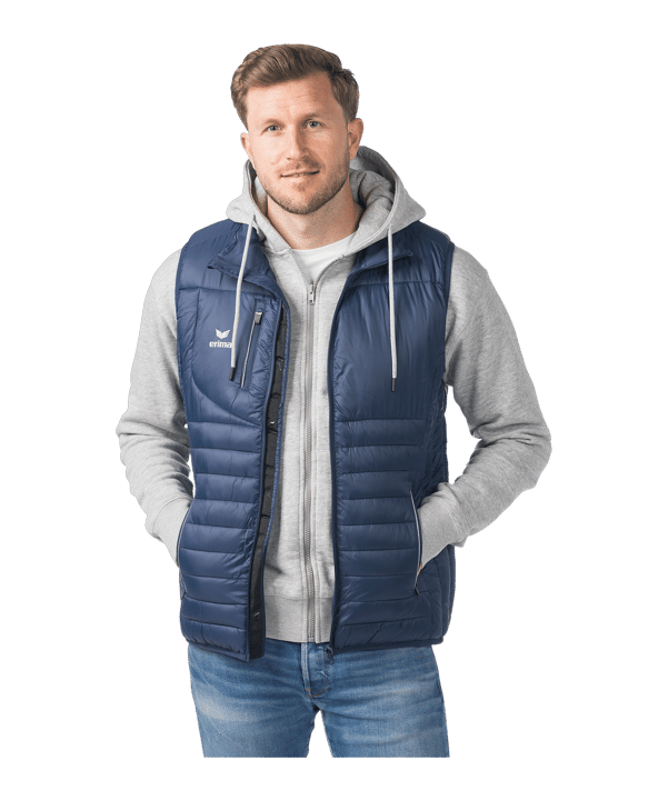 Erima CMPT Puffer Weste Blau - blau