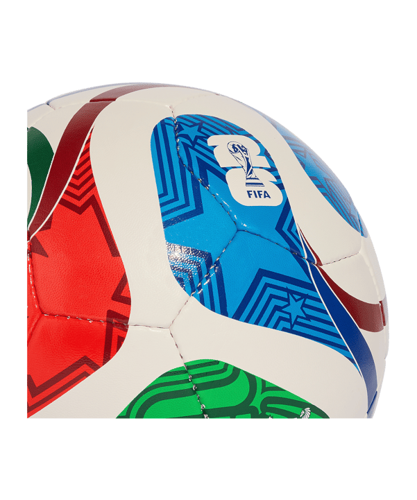 adidas World Cup 26 Trionda Sala Trainingsball Weiß - weiss