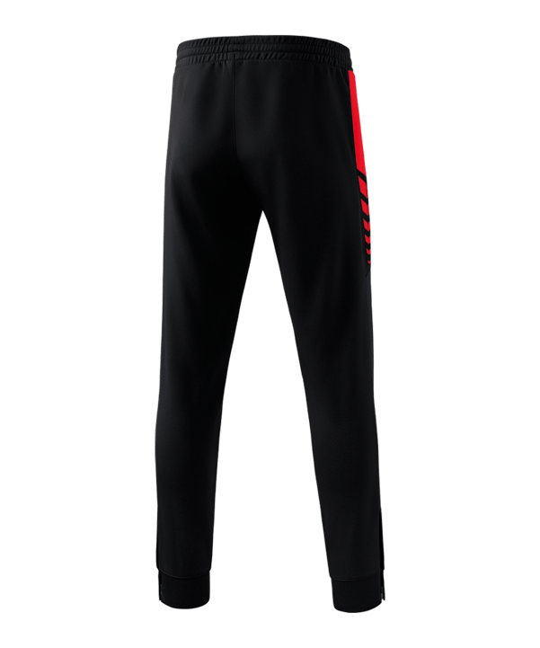 Erima Six Wings Worker Hose Kids Schwarz Rot - schwarz