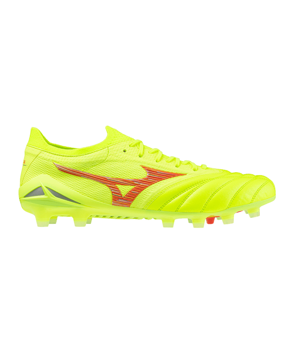 Mizuno Morelia Neo IV Alpha Made in Japan FG Dyna Gelb Rot Gelb F45 - weiss
