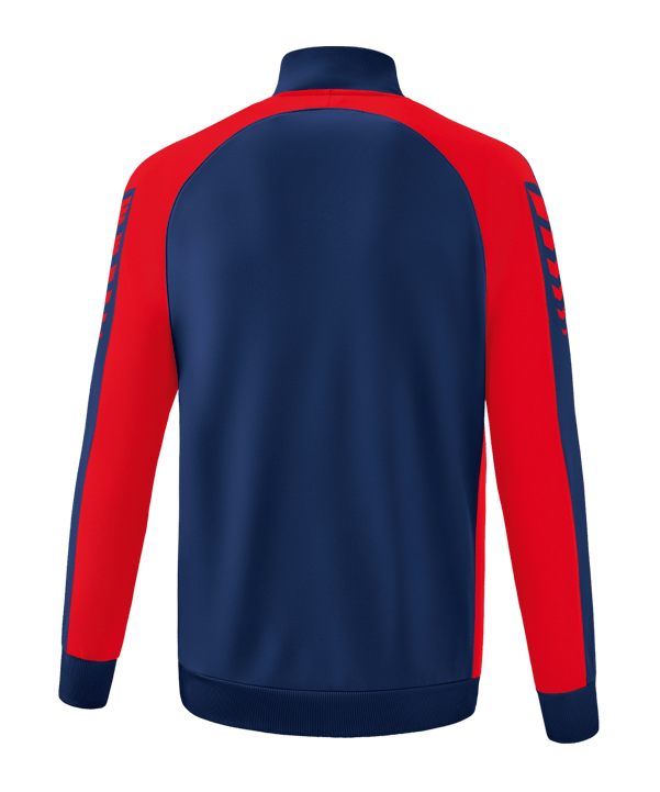 Erima Six Wings Trainingsjacke Kids Blau Rot - blau