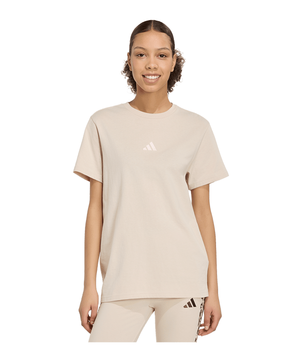 adidas Animal Loose Graphic T-Shirt Femmes Beige - beige