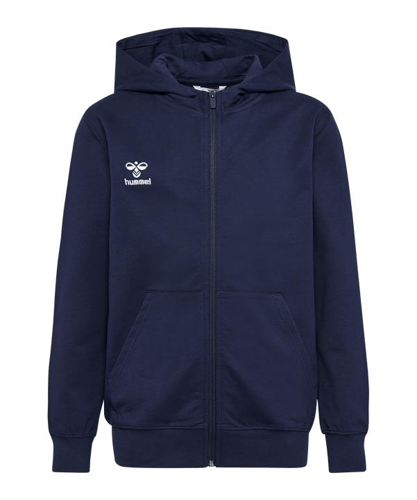 Hummel GO 2.0 Kapuzenjacke Kids Blau F7026 - blau