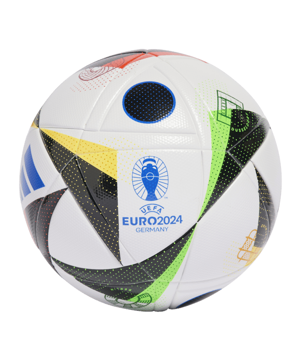 adidas Fussballliebe League EM 2024 Trainingsball Box Weiss Schwarz - weiss