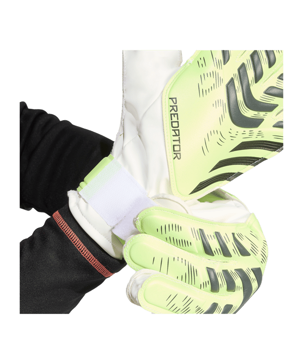 adidas Predator Training Torwarthandschuhe Radiant Blaze Grün - gruen