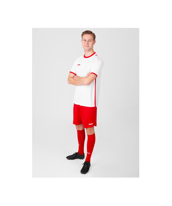 JAKO Primera KA Trikot Weiss Rot F011 - weiss