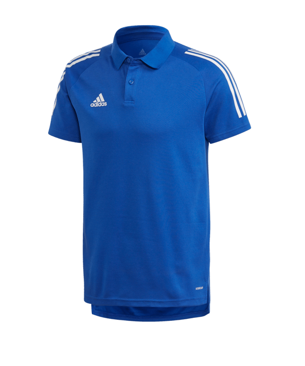 adidas Condivo 20 Poloshirt Blau Weiss - blau