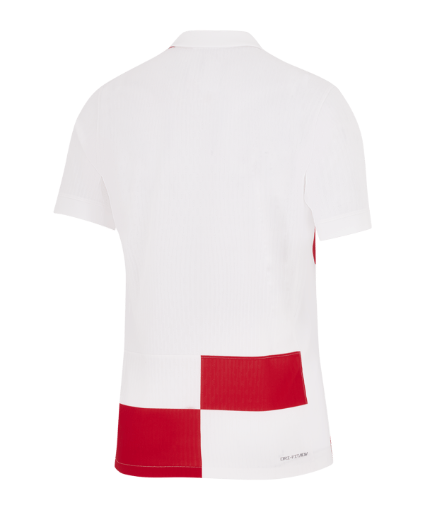 Nike Kroatien Authentic Trikot Home EM 2024 Weiss Rot Weiss F100 - weiss
