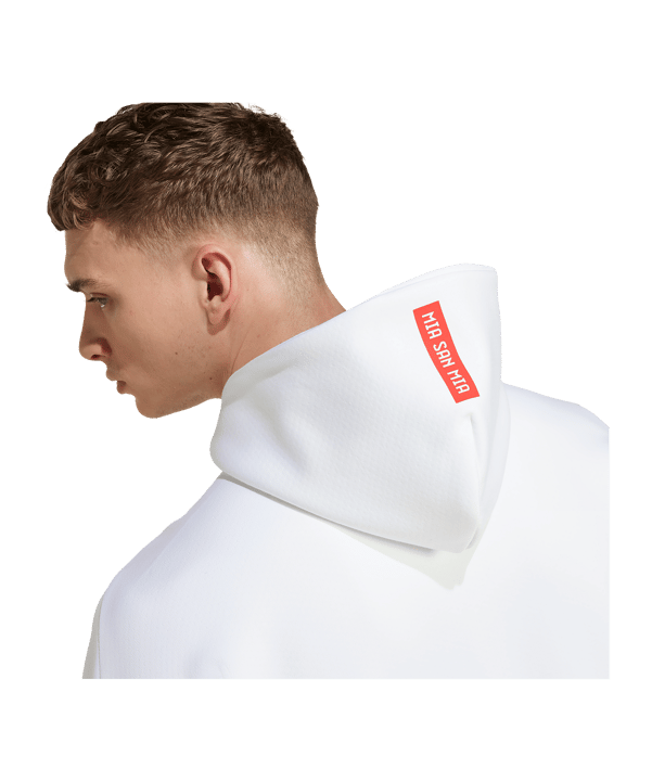 adidas FC Bayern München Anthem Kapuzenjacke Weiß - weiss