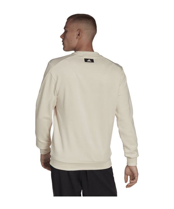 adidas Three Bar Future Icons Sweatshirt Beige - beige