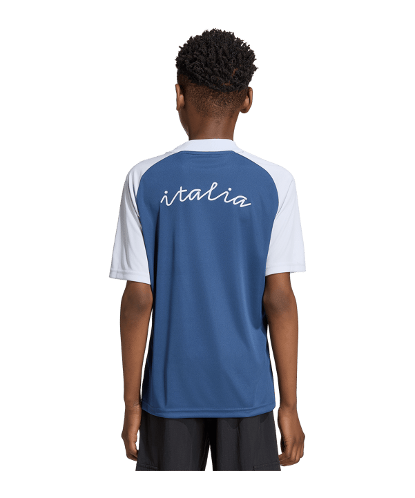 adidas FIGC Italien Prematch Trikot Away WM 2026 Kids Blau - blau