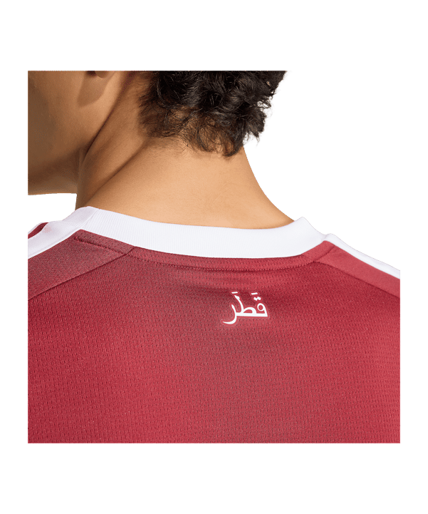 adidas QFA Qatar Maillot Home 2026 Rouge - rouge