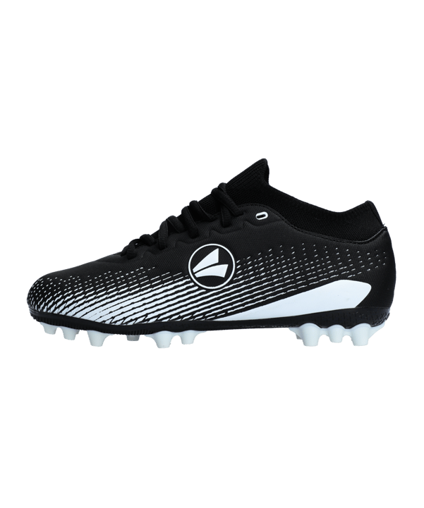 Chaussures De Football JAKO Lightning Sock AG Junior - Noir/rose, Pour Gazon Synthétique