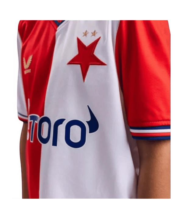 Castore SK Slavia Prague Maglietta Home 2026/2027 Bambini Rosso - rosso