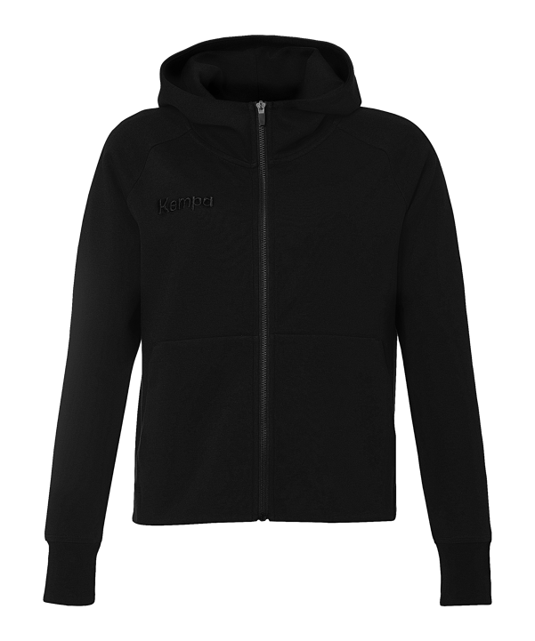 Kempa Kapuzenjacke Damen Schwarz F01 - schwarz