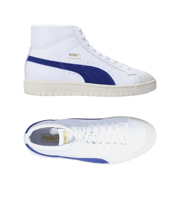 PUMA Ralph Sampson 70 Mid OG Weiss Blau F02 - weiss