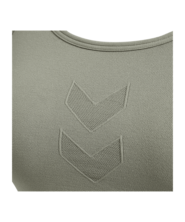 Hummel Hiit Seamless Sport-BH Damen Grün F6092 - gruen