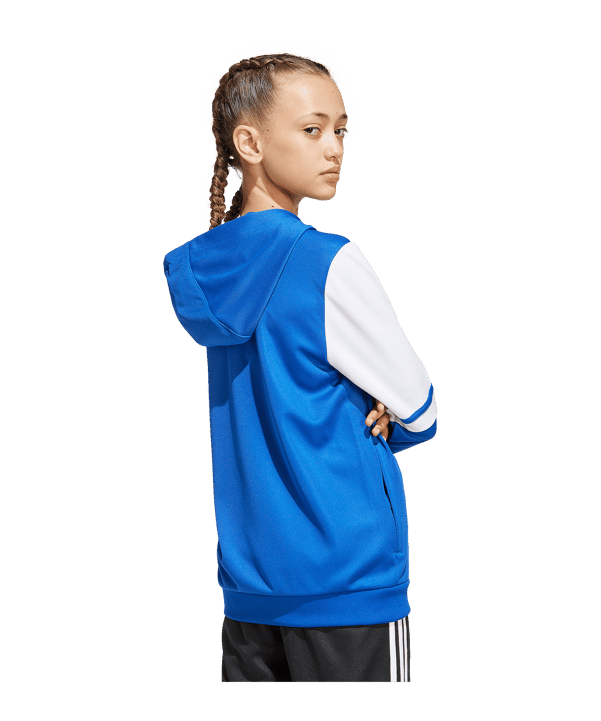 adidas Squadra 25 Kapuzenjacke Kids Blau - blau