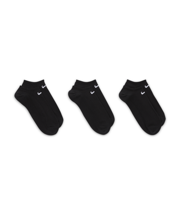 Nike 3er Pack Socken Füsslinge Sneaker F001 - schwarz