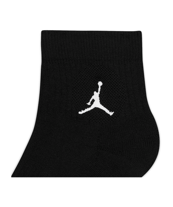 Jordan Everyday Ankle Socken 3er Pack Schwarz F010 - schwarz