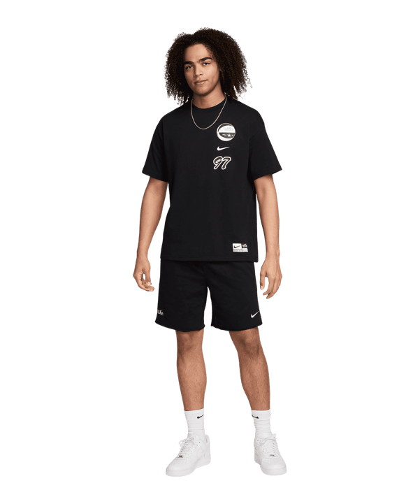 Nike Off Court M90 Basketball T-Shirt Schwarz F010 - schwarz