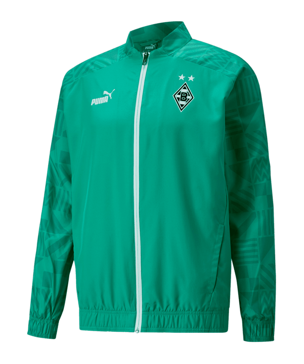 PUMA Borussia Mönchengladbach Prematch Jacke 2022/2023 Grün F02 - gruen