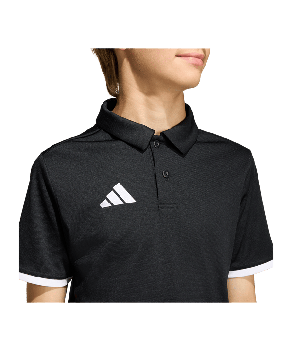 adidas Entrada 26 Polo Kids Schwarz - schwarz