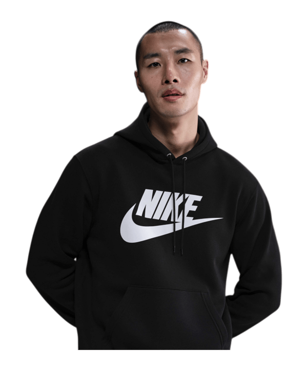 Nike Club Hoody Schwarz - schwarz