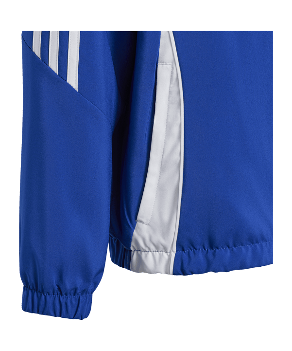 adidas Tiro 24 Windbreaker Kids Blau Weiss - blau