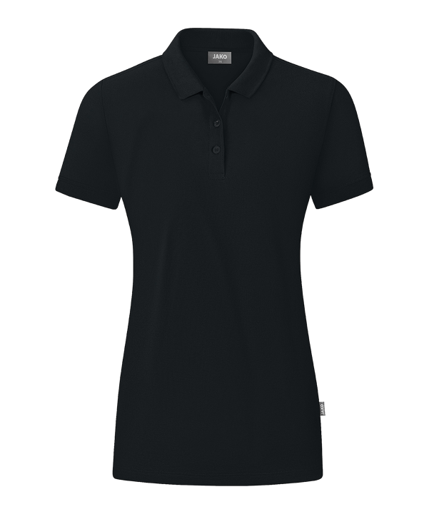 JAKO Organic Polo Shirt Damen Schwarz F800