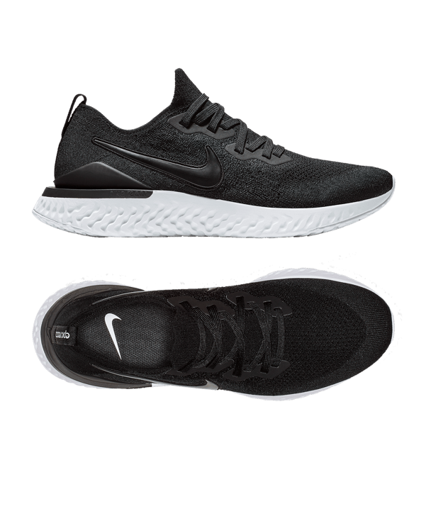 Nike Epic React Flyknit 2 Running Schwarz F002 - schwarz