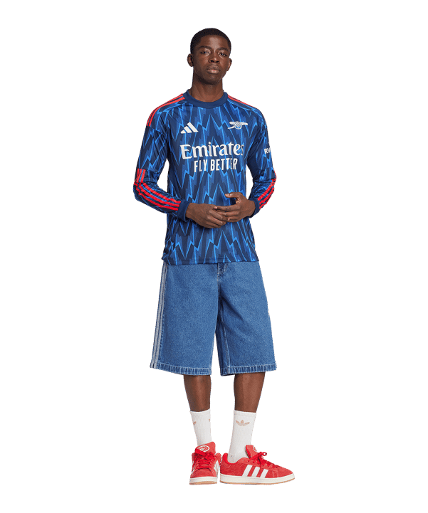 adidas FC Arsenal London Trikot langarm Away 2025/2026 Blau - blau