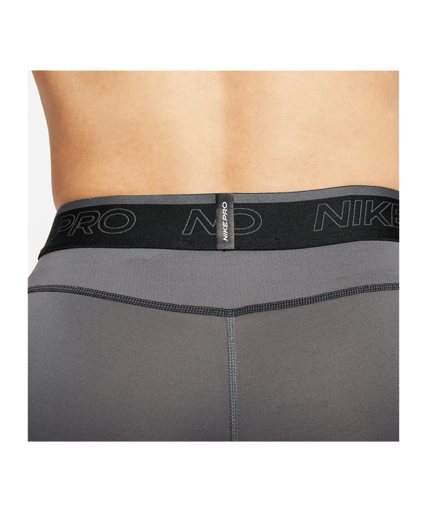 Nike Pro Short Grau Schwarz F068 - grau