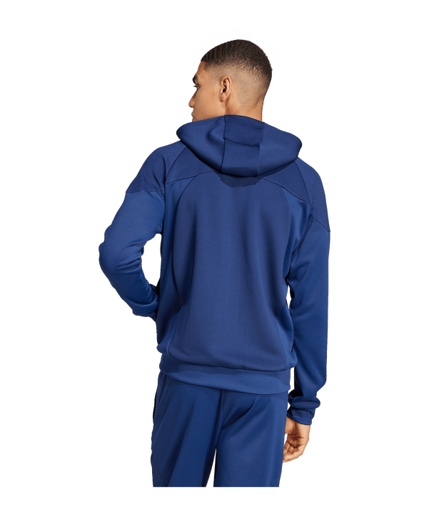 adidas Tiro 25 Travel Kapuzenjacke Blau - blau