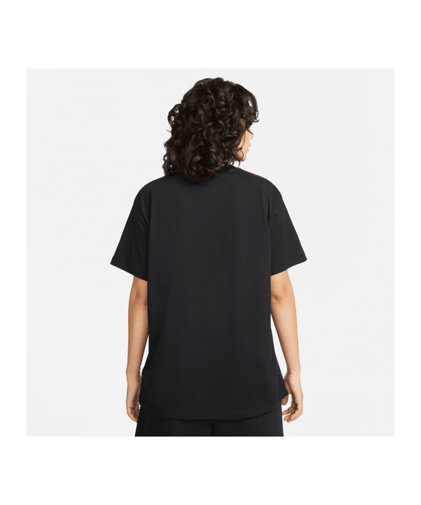 Nike Essential T-Shirt Damen Schwarz Weiss F010 - schwarz