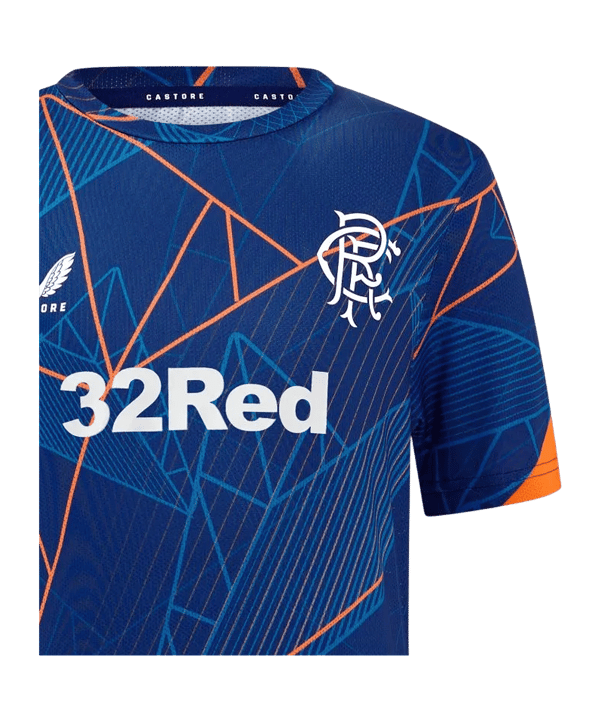 Castore Glasgow Rangers League Matchday T-Shirt Blau F033 - blau