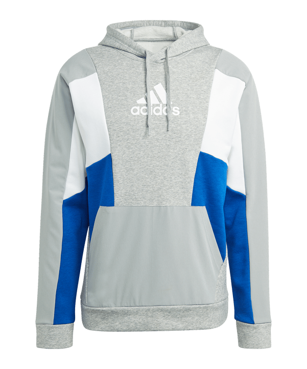adidas Essentials Colorblock Hoody Grau - grau