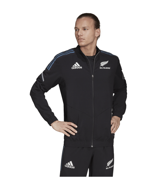 adidas All Blacks Rugby Presentation Jacke Schwarz - schwarz