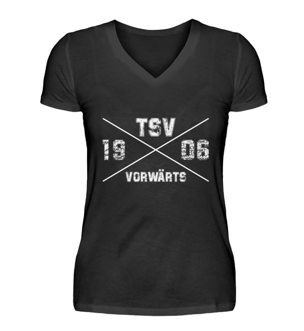 TSV Schopfloch V Neck Cross Damen Schwarz - schwarz
