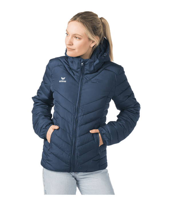Erima CMPT Puffer Jacke Damen Blau - blau
