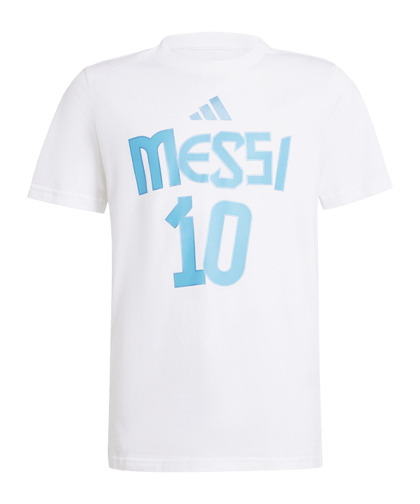 adidas Messi Name und Nummer Graphic T-Shirt Kids Weiss - weiss