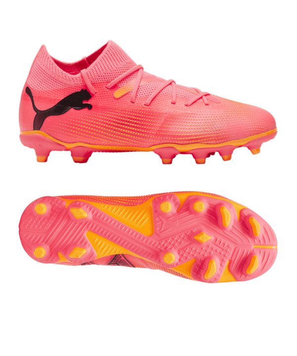 PUMA FUTURE 7 Match FG/AG Jr Kids The Forever Faster Rosa Schwarz F03 - rosa
