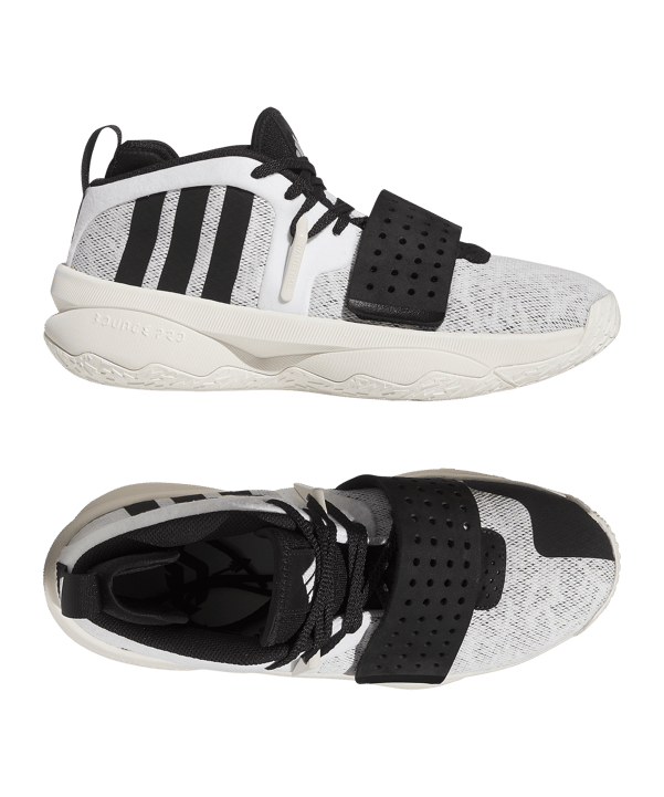 adidas Dame 8 Extply Weiss Schwarz - weiss
