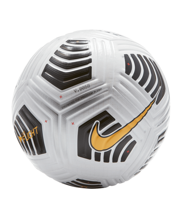 Nike Flight Ball Weiss Orange F100 - weiss
